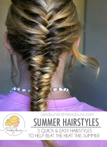 Here are 5 quick, easy, and CUTE hairstyles for summer! We've also included our top products to help you get the beachy waves look.