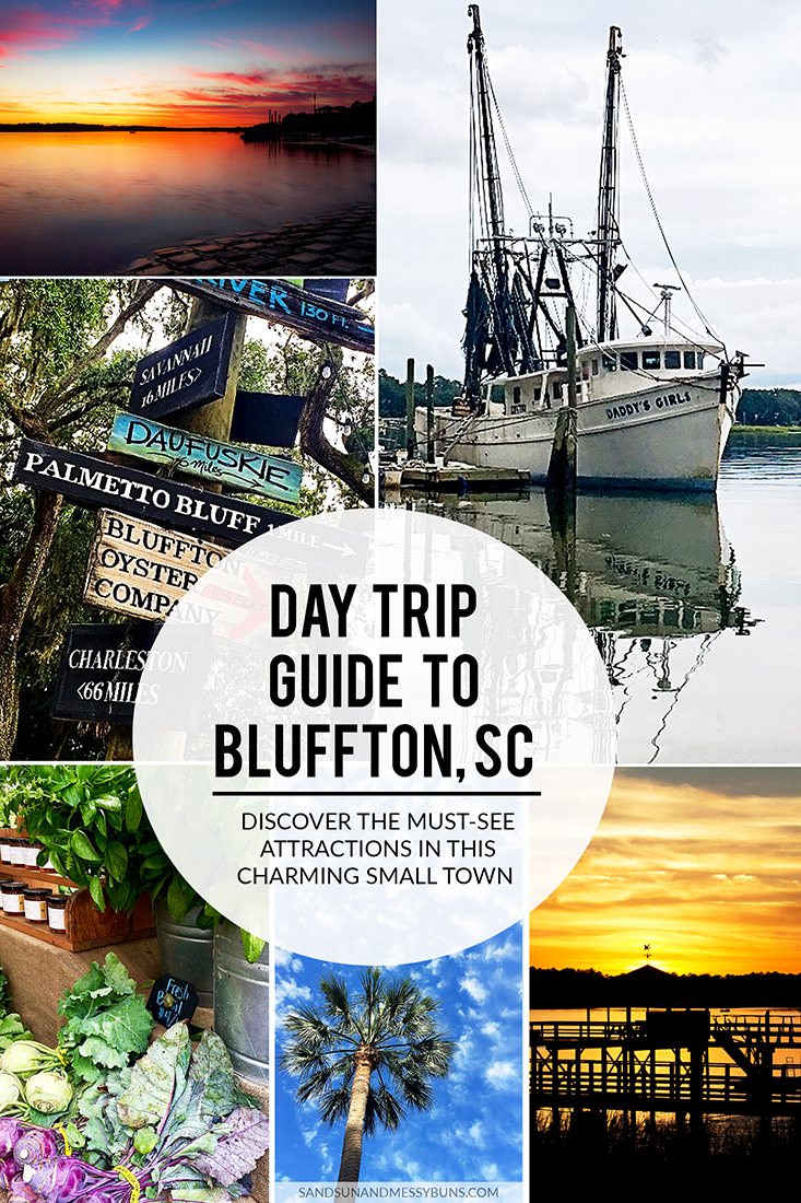 Learn what to do on a day trip to the charming small town of Bluffton, located halfway between Hilton Head Island in SC and Savannah, GA. | Things to do in Blufton SC | sandsunandmessybuns.com