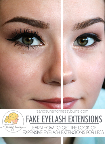 How to get Look of Eyelash Extensions WITHOUT the Expense | Sand Sun Messy Buns