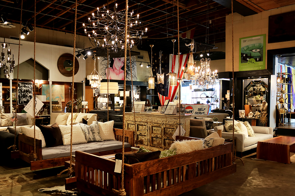 Interior of a 24e furniture and design company on Broughton Street.