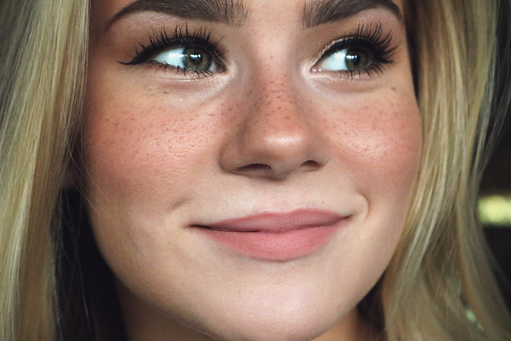 Fake store freckle makeup