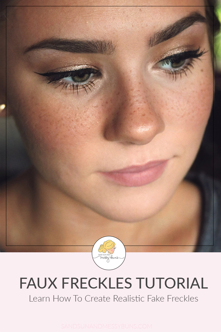 Want to learn how to make fake freckles? This tutorial teaches you how to get a sunkissed look in a few easy steps. Video tutorial included! #fauxfreckles #fakefreckles 