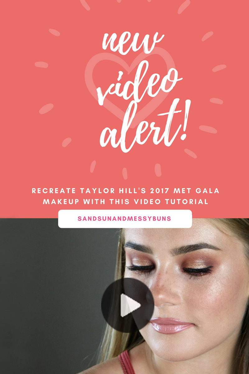 Recreate model Taylor Hill's dramatic red and bronze eyeshadow look from the 2017 Met Gala with this video tutorial