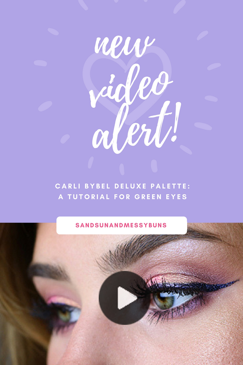 Calling all green-eyed beauties! Here's a fun video tutorial for the Carli Bybel deluxe palette