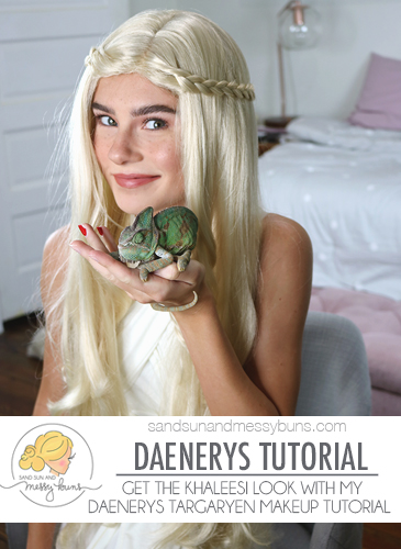 Get the Khaleesi look with this easy Daenerys Targaryen makeup tutorial! #daenerys 