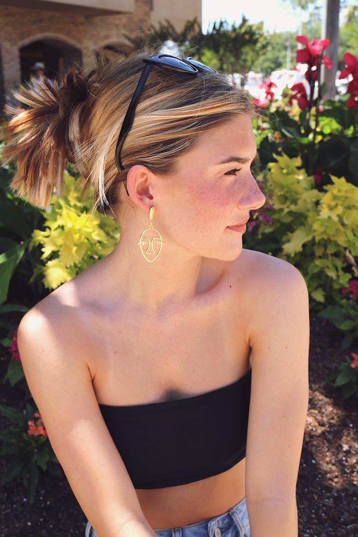 Zaful Haul: These face earrings are a super cute statement piece for summer outfits! #zaful #accessories