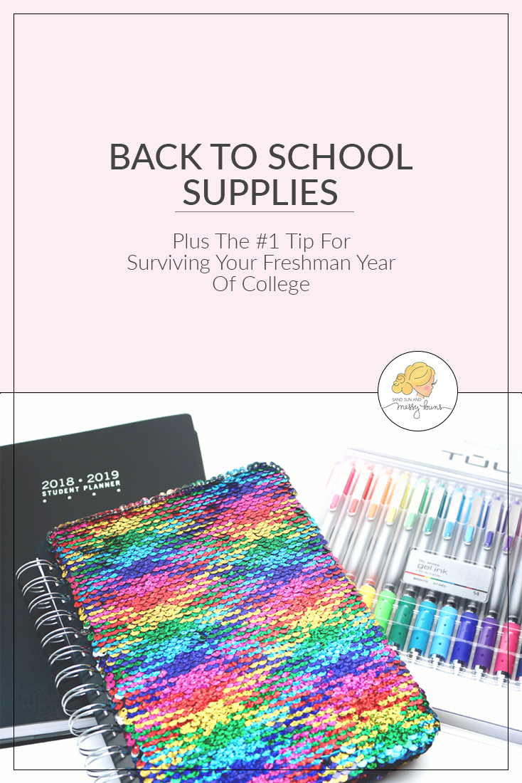 Here's the #1 tip you need to survive your freshman year of college, plus some of my favorite supplies for the 2018-19 school year! #schoolsupplies #backtoschoolproud #sponsored @officedepot