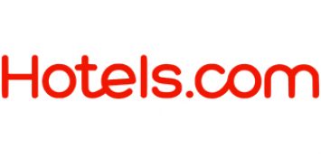 Hotels.com LOGO in a coral color